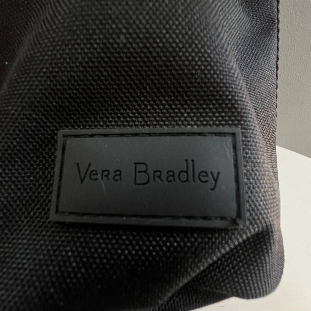 NWT Vera Bradley Lighten Up Water Bottle Holder Crossbody Black - Picture 3 of 3